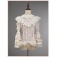 Twin Bears Antique Gemstone Fragrance Lace Blouse(1st Pre-Order/3 Colours/Full Payment Without Shipping)